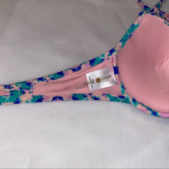 Shade & Shore Pink Mesh Bikini Top 34D - Picture 8 of 15